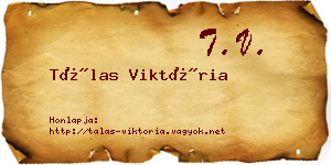 Tálas Viktória névjegykártya